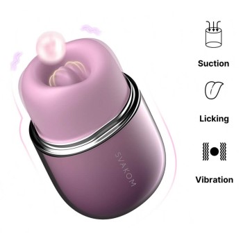 SVAKOM Klitty Auflegevibrator mit Leck- & Saugfunktion