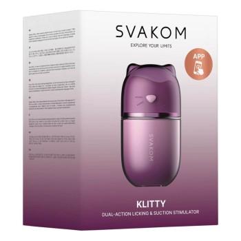 SVAKOM Klitty Auflegevibrator mit Leck- & Saugfunktion