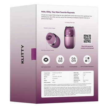 SVAKOM Klitty Auflegevibrator mit Leck- & Saugfunktion