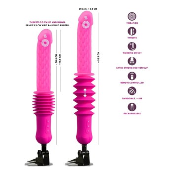 You2Toys RC Warming Fucking Machine Stoßvibrator pink