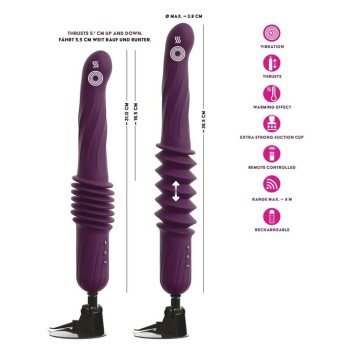 You2Toys RC Warming Fucking Machine Stoßvibrator lila