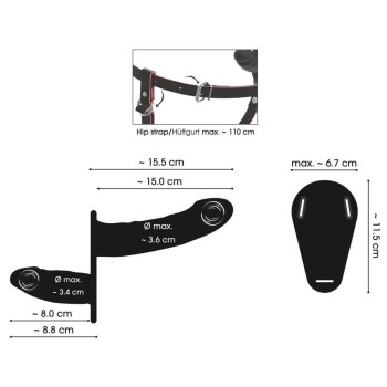You2Toys RC Vibrating Double Strap-On