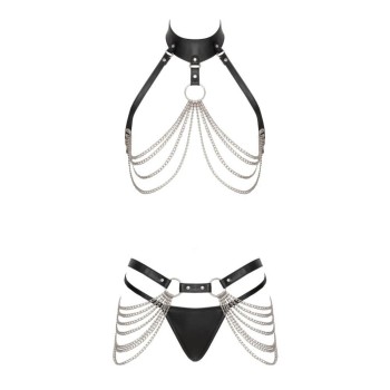 Bad Kitty 3-teiliges Harness-Set schwarz