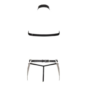 Bad Kitty 3-teiliges Harness-Set schwarz