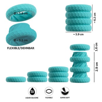 You2Toys 3-in-1 Cock & Ball Ring Set