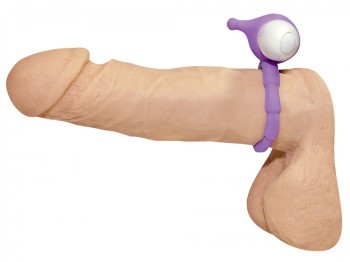 Smile Loop Purple Penisring mit Vibrator