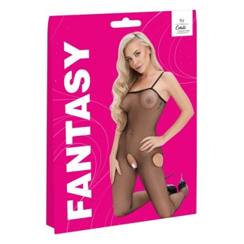 Fantasy by Cottelli Netz-Catsuit ouvert mit Fuß