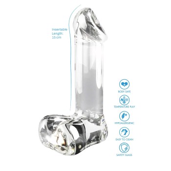 ToyJoy Glass Worxx - Crystal Cock - Glas Dildo Clear