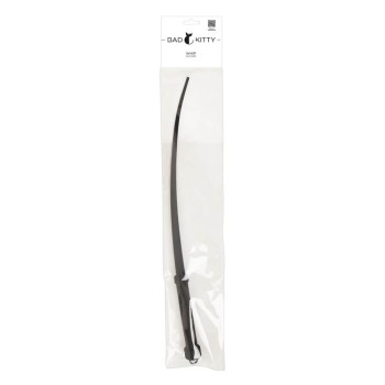 Bad Kitty schwarze Singletail-Peitsche aus Silikon