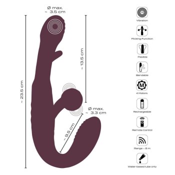 Javida RC Strapless Strap-On With Flicking Tongue