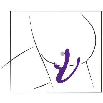 Sweet Smile Rabbit Vibrator with G-Spot/Anal Tickler