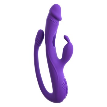 Sweet Smile Rabbit Vibrator with G-Spot/Anal Tickler