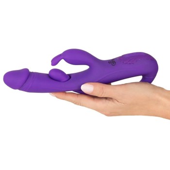 Sweet Smile Rabbit Vibrator with G-Spot/Anal Tickler
