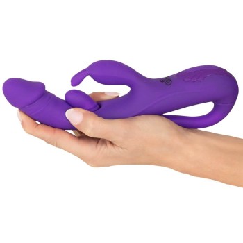 Sweet Smile Rabbit Vibrator with G-Spot/Anal Tickler