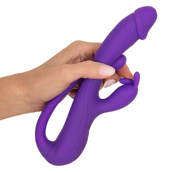 Sweet Smile Rabbit Vibrator with G-Spot/Anal Tickler