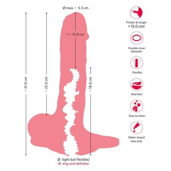 Nature Skin 3 in1 Extension, Dildo & Masturbator