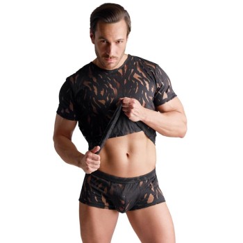 Svenjoyment Pants mit Ausbrenner-Optik Gr. L