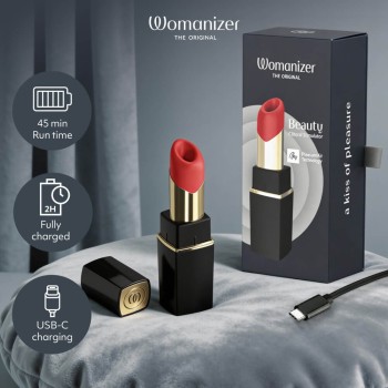 Womanizer Beauty - Pulsator im Lipstick-Design schwarz