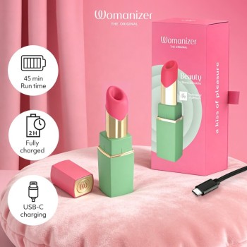 Womanizer Beauty - Pulsator im Lipstick-Design green pink