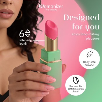 Womanizer Beauty - Pulsator im Lipstick-Design green pink