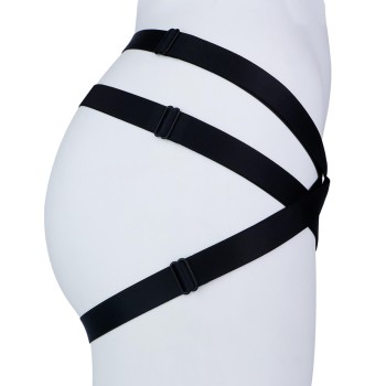 Peniskäfig Harness Flex - Verstellbarer Hüftgurt Schwarz