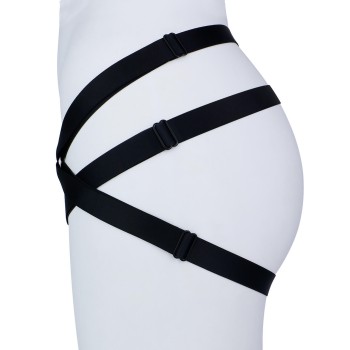 Peniskäfig Harness Flex - Verstellbarer Hüftgurt Schwarz