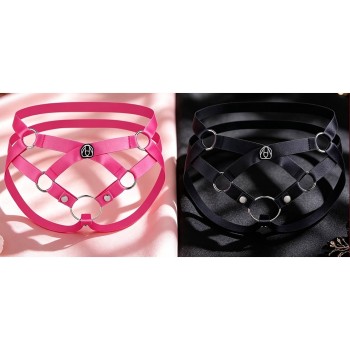 Peniskäfig Harness Flex - Verstellbarer Hüftgurt Schwarz