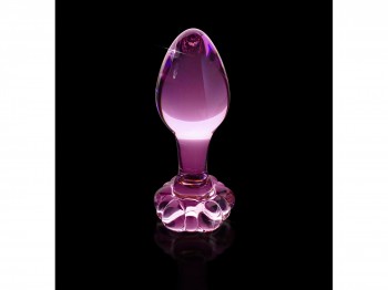 Icicles No. 48 Glas-Analplug Buttplug rosa