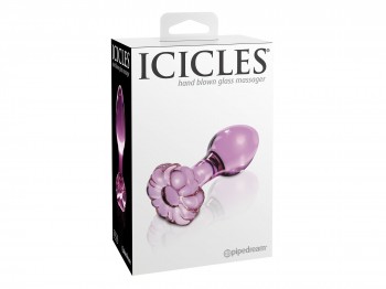 Icicles No. 48 Glas-Analplug Buttplug rosa