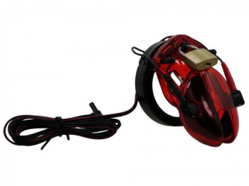 CB-XS E-Shock - Reizstrom Peniskäfig rot schwarz