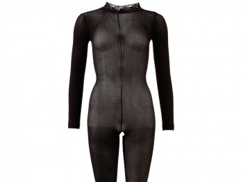 Langarm-Catsuit ouvert Gr. M/L