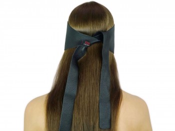 Blindfold Leder Augenbinde mit Nasenloch Lederimitat