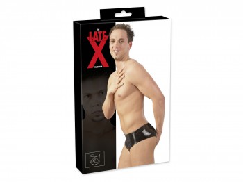Latex Slip mit Analdildo Gr. M/L