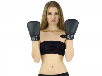 Petplay & Bondage Fäustlinge Fist Mitts Hundepfoten schwarz