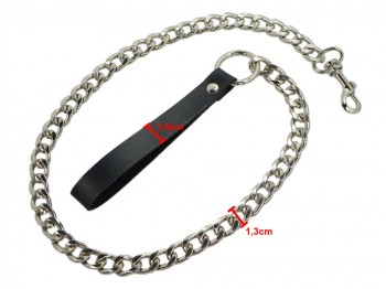 Halsband mit Leine gepolstert und abschließbar braun schwarz