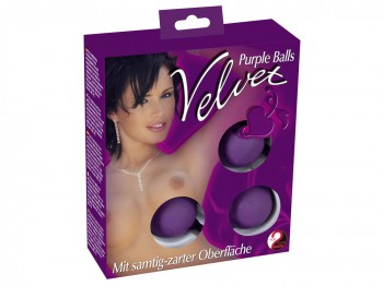 Velvet balls 3er lila