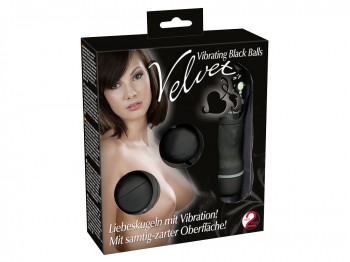 Velvet Vibrating Black Balls