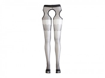 Cottelli Legwear Sex-Strumpfhose mit Cutouts Gr. XL