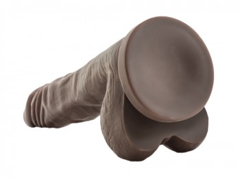 Dr. Skin Dildo Stud Muffin 21cm braun