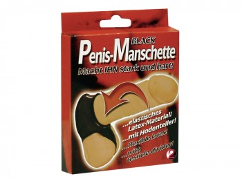 You2Toys Penis-Manschette mit Hodenteiler schwarz