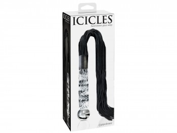 Icicles No.38 Peitsche mit Glasgriff