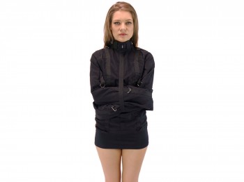 Echte Zwangsjacke schwarz Gr. L