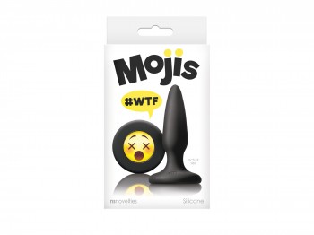 NS Novelties Mojis #WTF Buttplug Silikon small schwarz