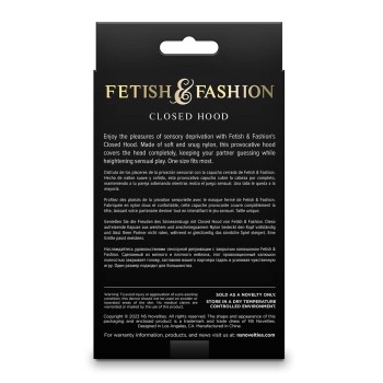 Fetish & Fashion Closed Hood geschlossene Maske mit Augenpolster