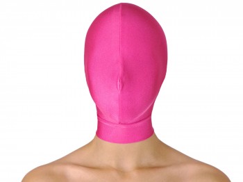 Dehnbare Kopfmaske ohne Öffnungen Pink