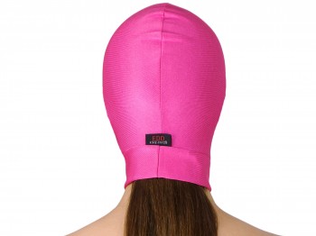 Dehnbare Kopfmaske ohne Öffnungen Pink