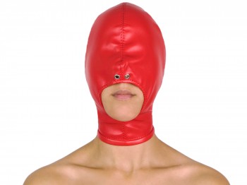 Blind Kiss Maske mit offenem Mund rot