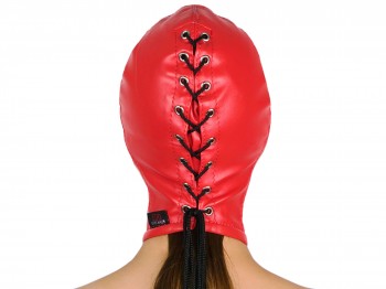 Blind Kiss Maske mit offenem Mund rot