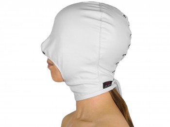 Blind Kiss Maske mit offenem Mund weiß