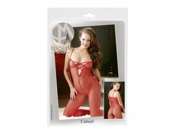 Mandy Mystery Catsuit rot ouvert Gr. M/L